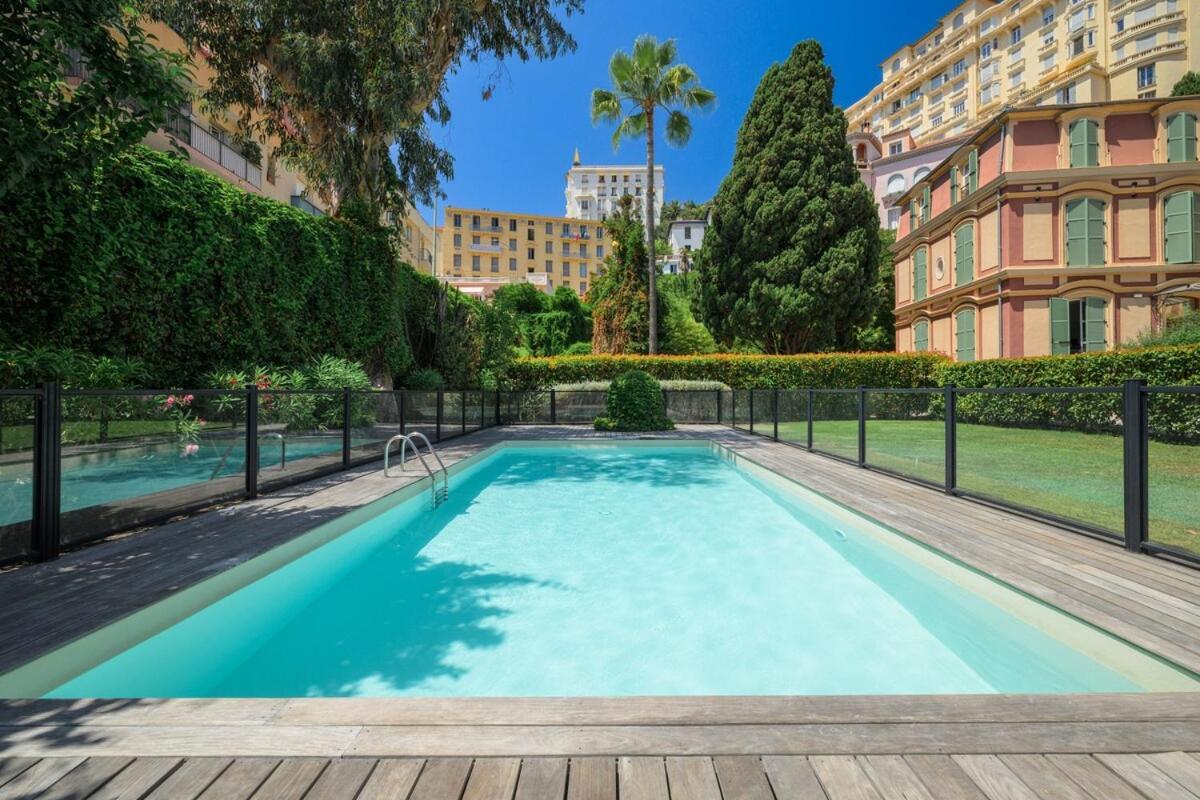 Ferienwohnung Le Coq Wagner - Parking - Air Conditioning - Pool Menton Exterior foto